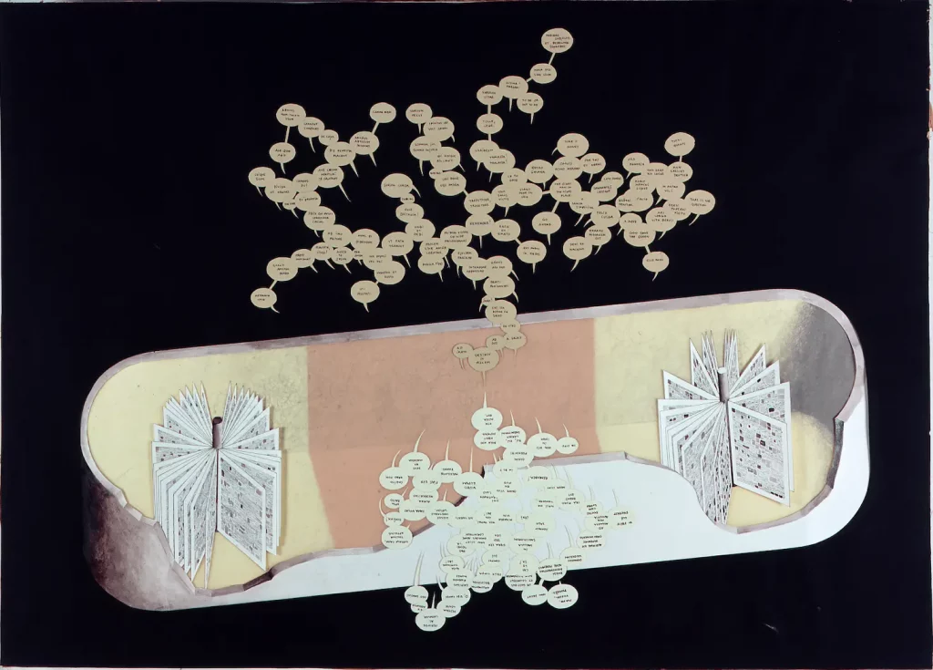 Étude "Mega Maquette". Possibilité d'un Plan : pratique et économique. 1995, technique mixte sur papier